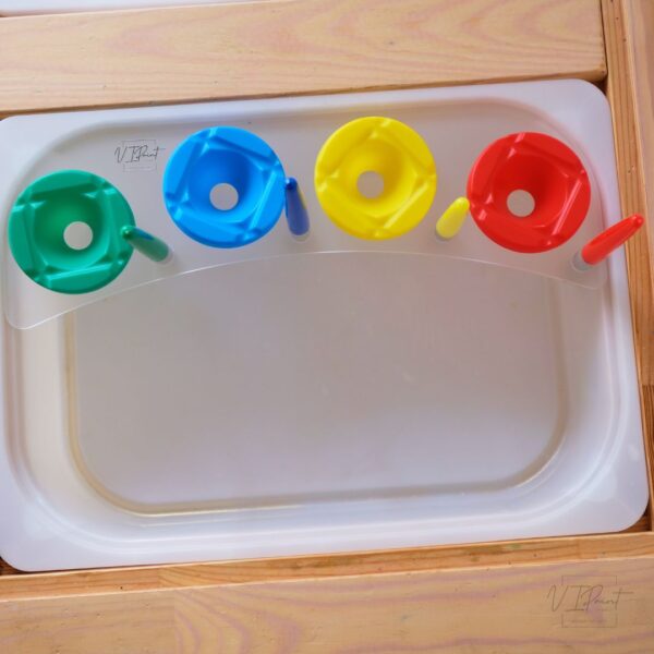 Trofast Insert - 4 Cup Holder Insert for Flisat Sensory table - Image 3