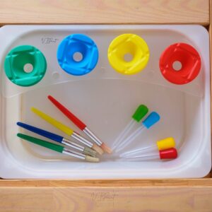 Trofast Insert - 4 Cup Holder Insert for Flisat Sensory table