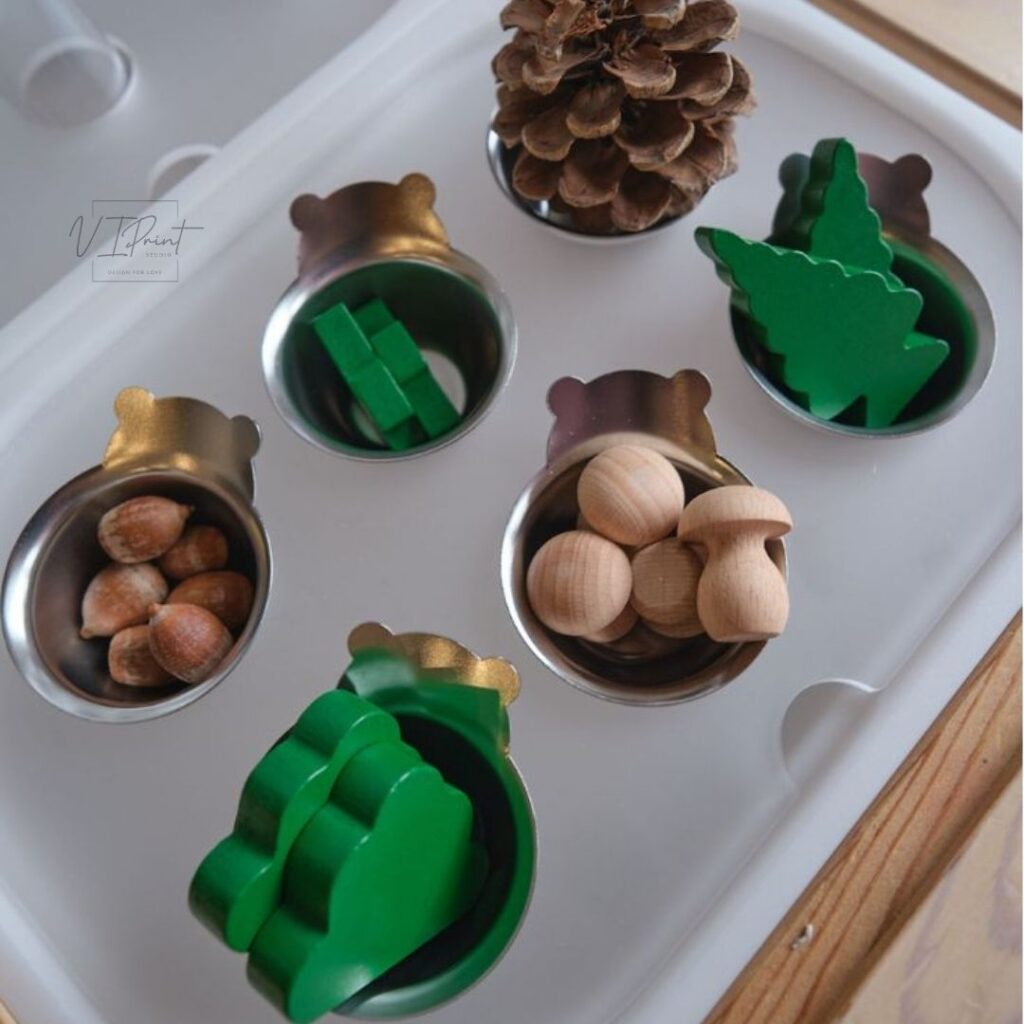 Trofast Insert - Dip cup holder Insert for Flisat Sensory table