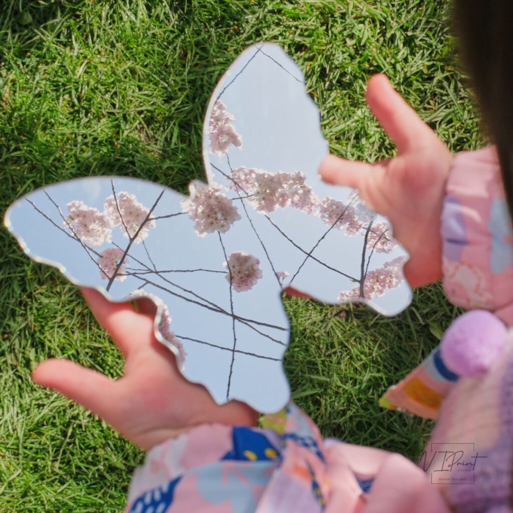 Shaped Acrylic Mirror – Flower or Butterfly