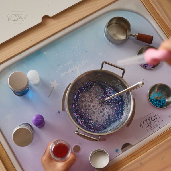 Trofast insert – Potion play sensory insert for Flisat sensory table – Let the colourful fizzing magic begins
