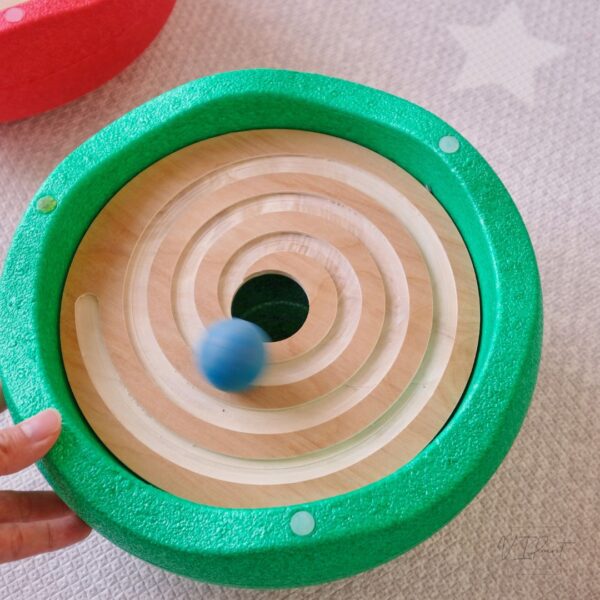 Stapelstein Stepping Stone accessories - light board, rolling disc and spiral ball run - Image 3