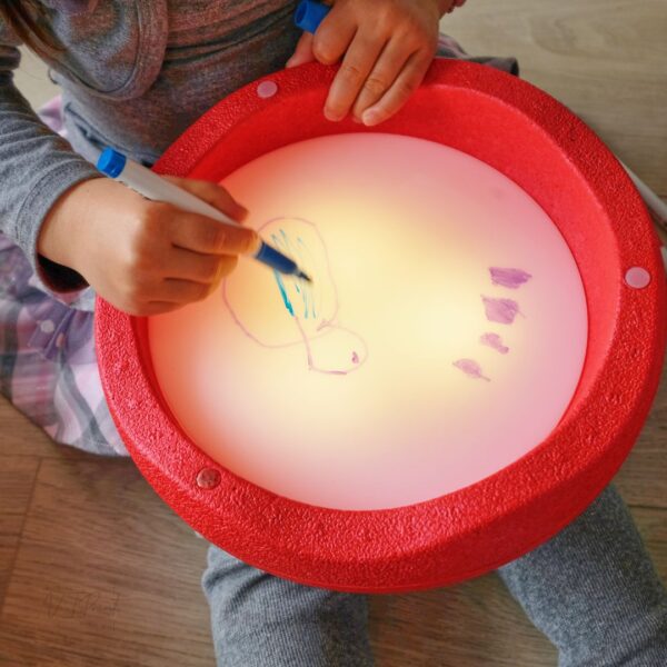 Stapelstein Stepping Stone accessories - light board, rolling disc and spiral ball run - Image 2